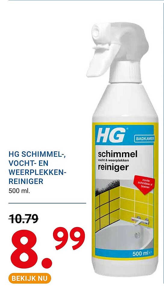 HG schimmel-, vocht- en weervlekken-reiniger 500 ml