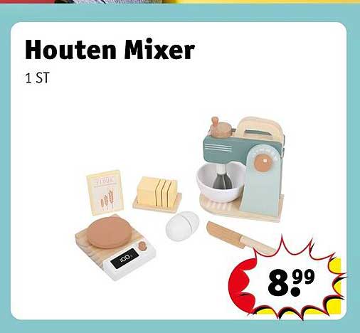 Houten Mixer 1 ST