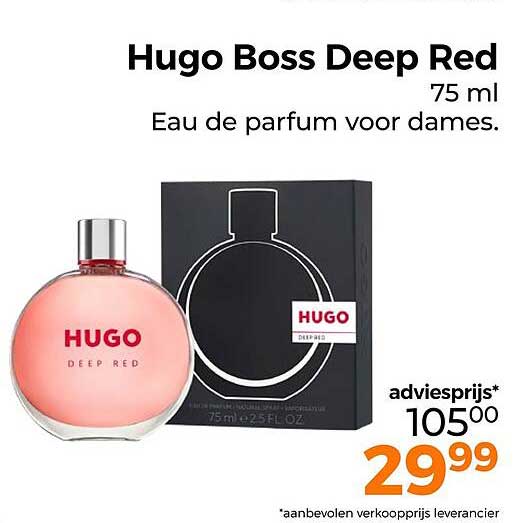 Hugo Boss Deep Red 75 ml Eau de parfum voor dames.