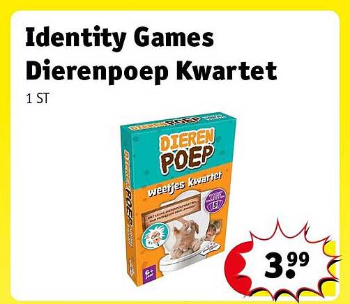 Identity Games Dierenpoep Kwartet