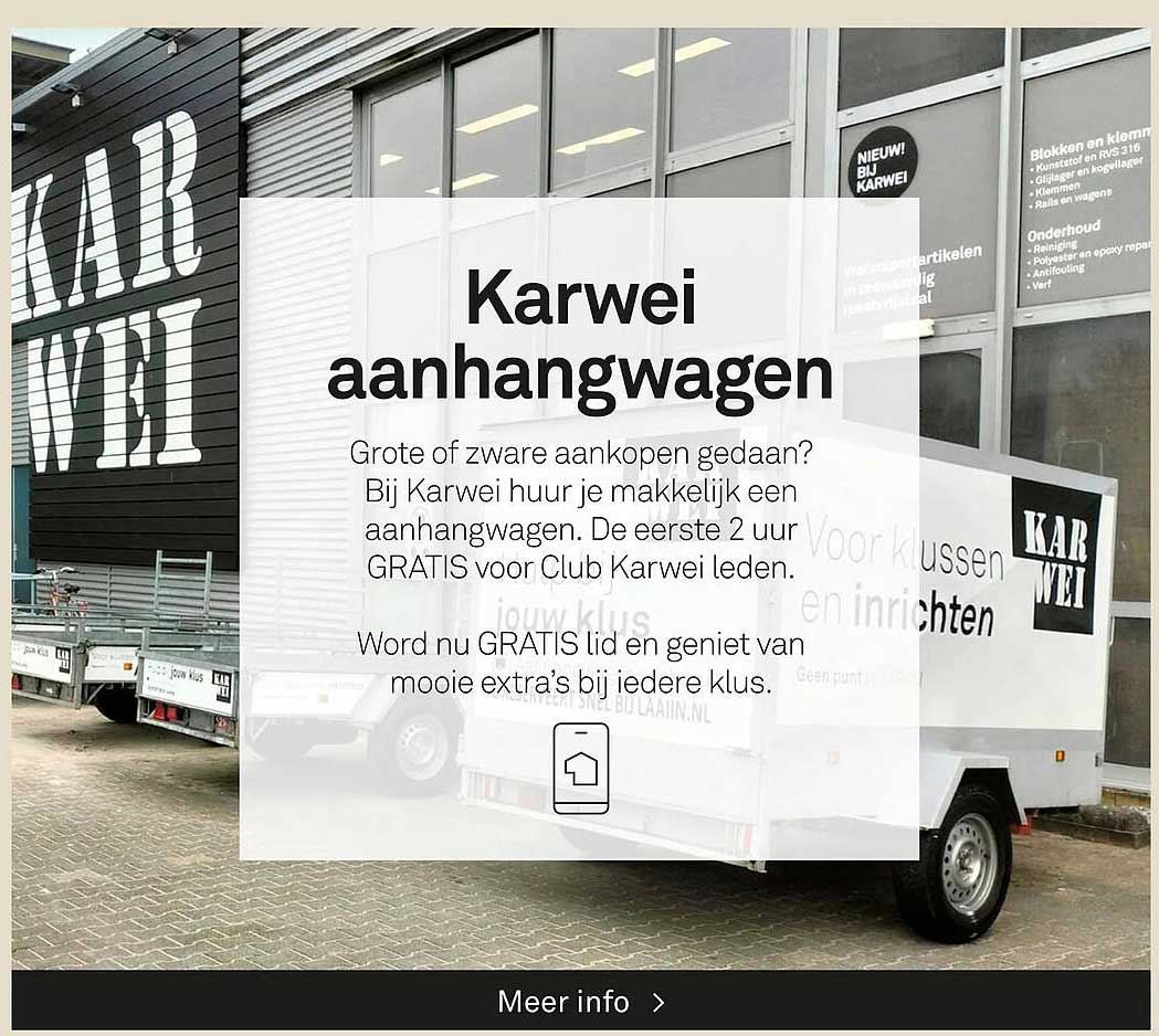 Karwei aanhangwagen