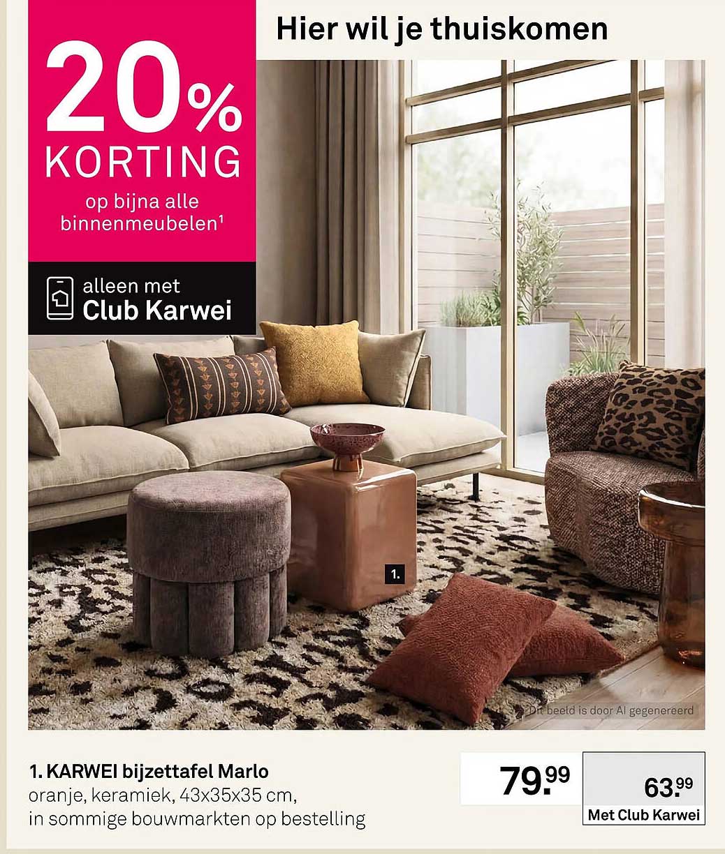KARWEI bijzettafel Marlo