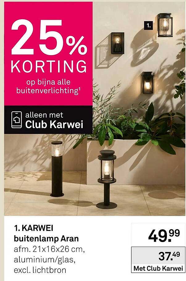 KARWEI buitenlamp Aran