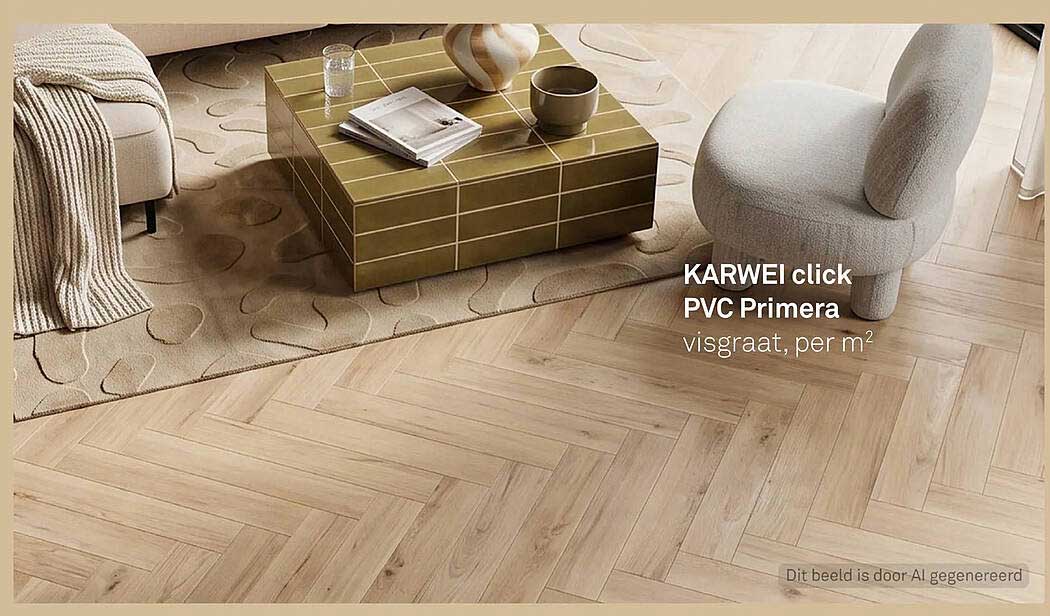KARWEI click PVC Primera visgraat, per m²