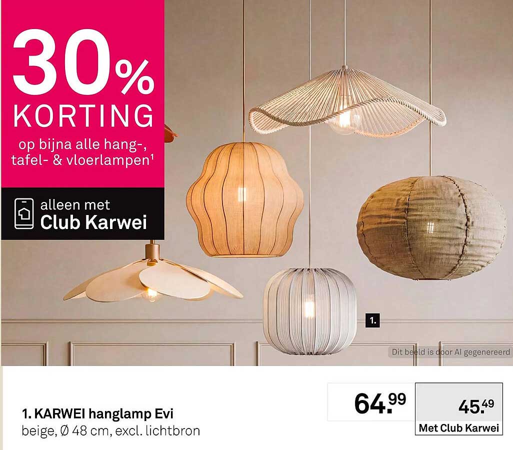 KARWEI hanglamp Evi
