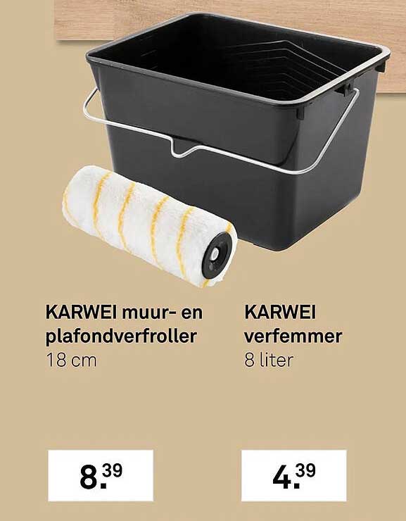 KARWEI muur- en plafondverfroller 18 cm