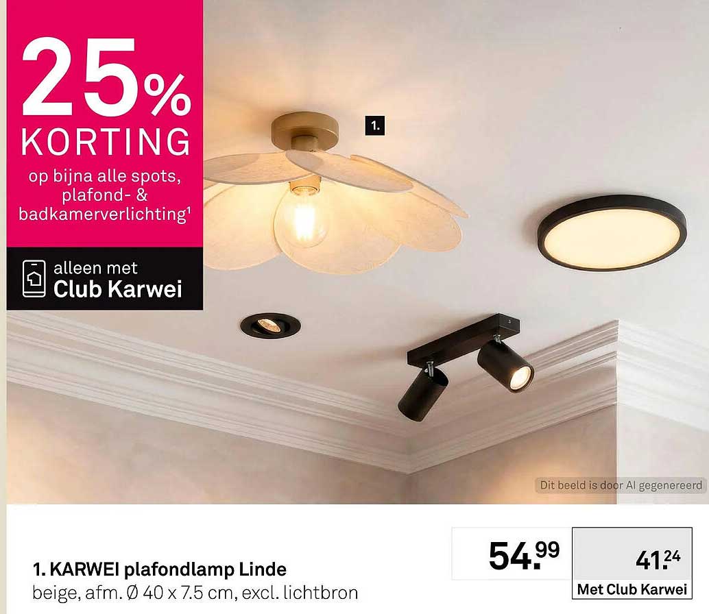 KARWEI plafondlamp Linde