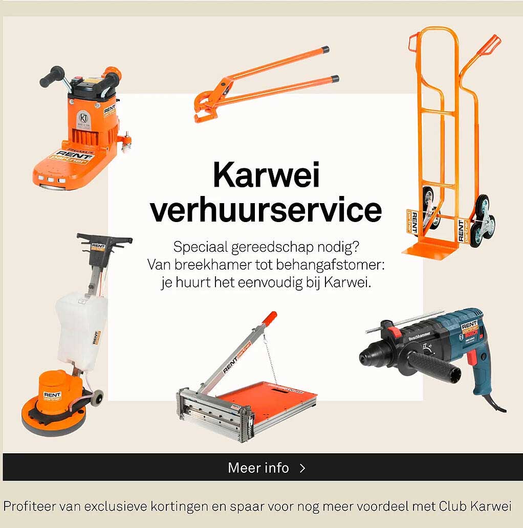 Karwei verhuurservice