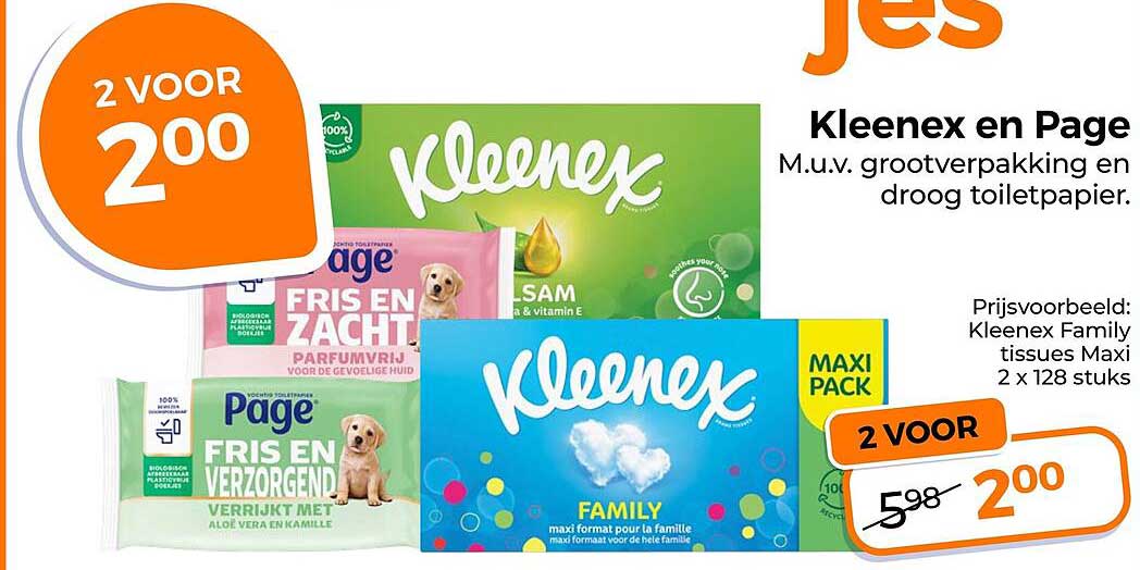 Kleenex en Page