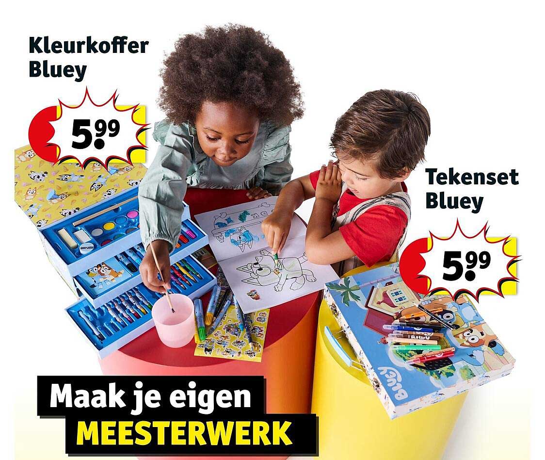 Kleurkoffer Bluey