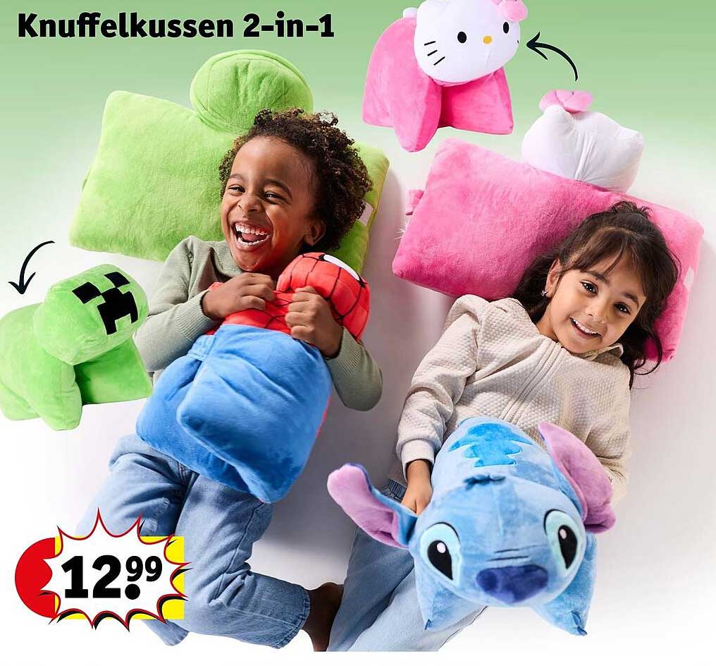 Knuffelkussen 2-in-1