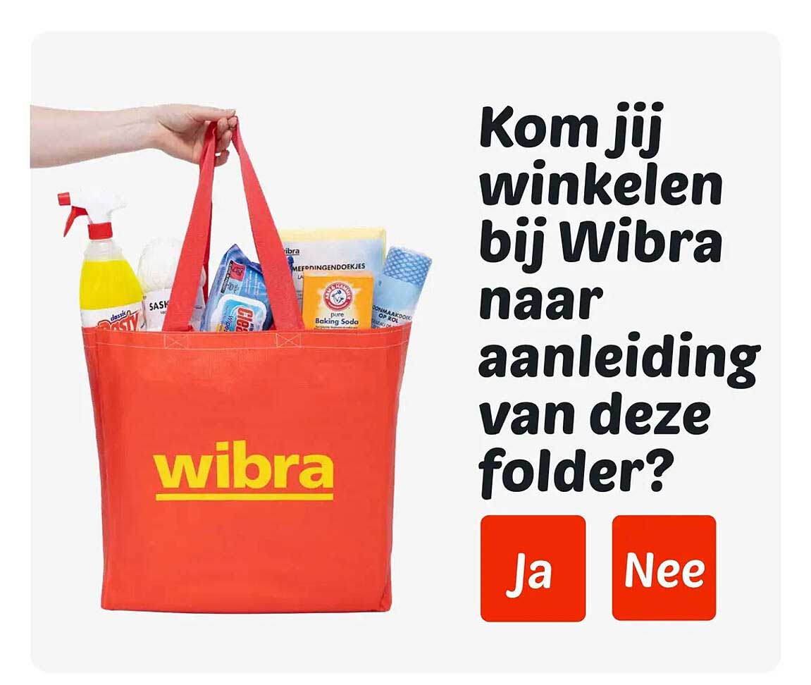 Kom jij winkelen bij Wibra naar aanleiding van deze folder?