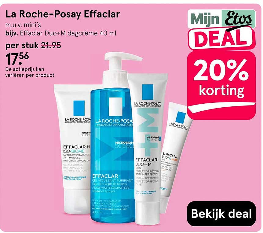 La Roche-Posay Effaclar 20% korting
