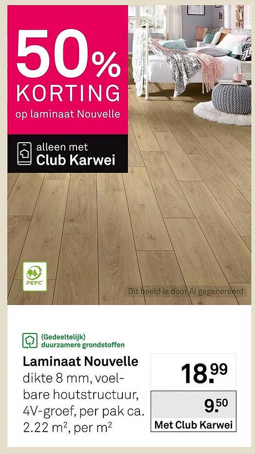 Laminaat Nouvelle 50% KORTING