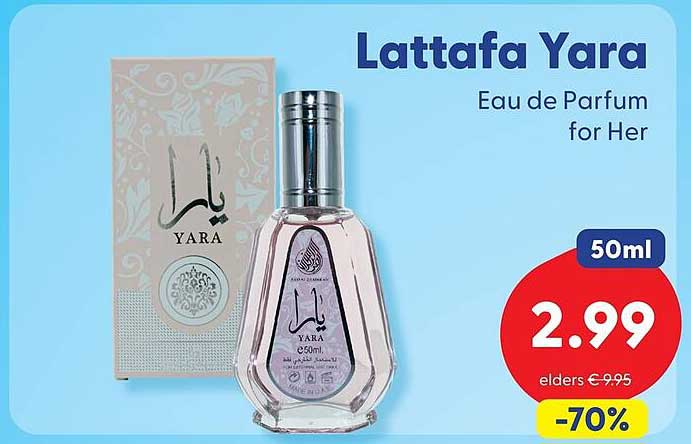 Lattafa Yara Eau de Parfum for Her 50ml -70%