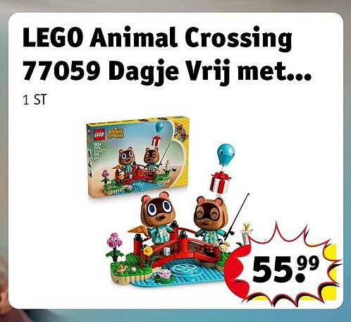 LEGO Animal Crossing 77059 Dagje Vrij met...
