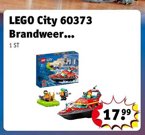 LEGO City 60373 Brandweer...