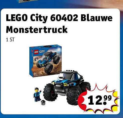 LEGO City 60402 Blauwe Monstertruck