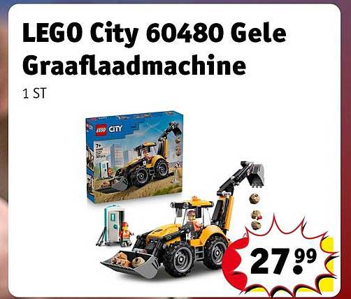 LEGO City 60480 Gele Graaflaadmachine