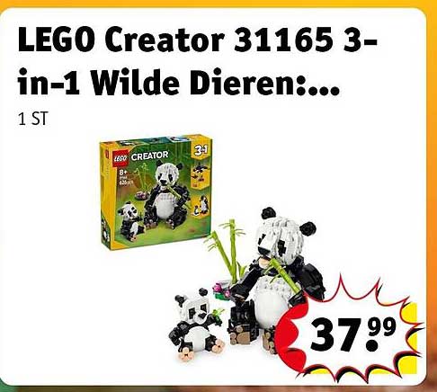 LEGO Creator 31165 3-in-1 Wilde Dieren:...