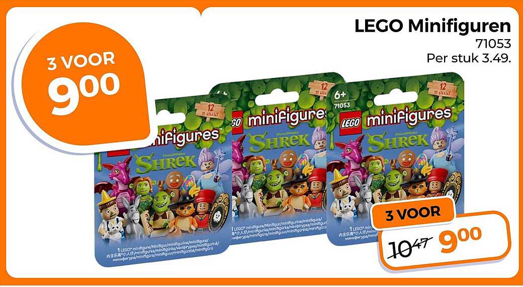 LEGO Minifiguren 71053 3 voor 9,00
