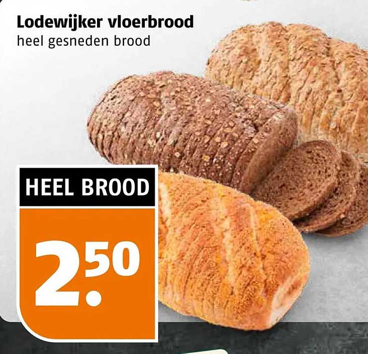 Lodewijker vloerbrood heel gesneden brood