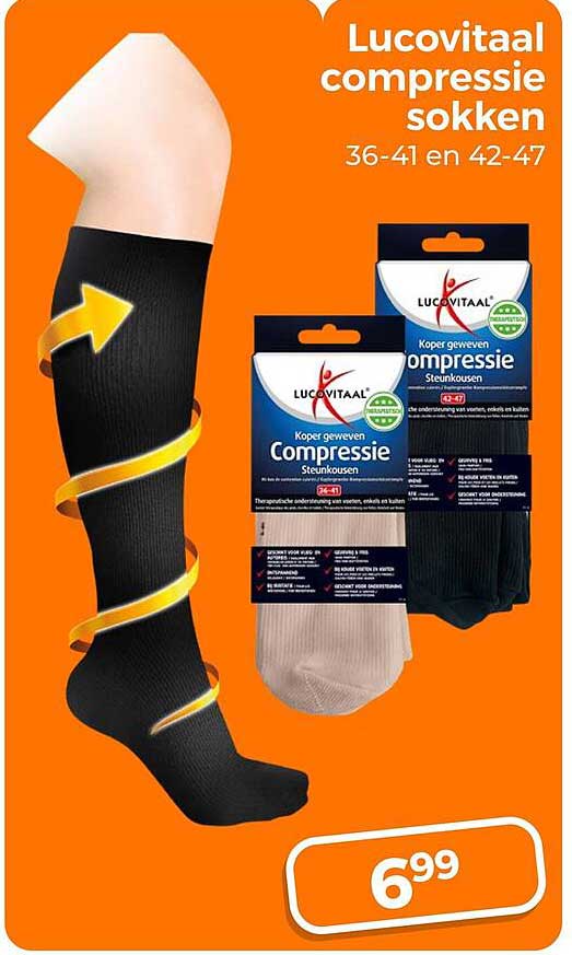 Lucovitaal compressie sokken 36-41 en 42-47