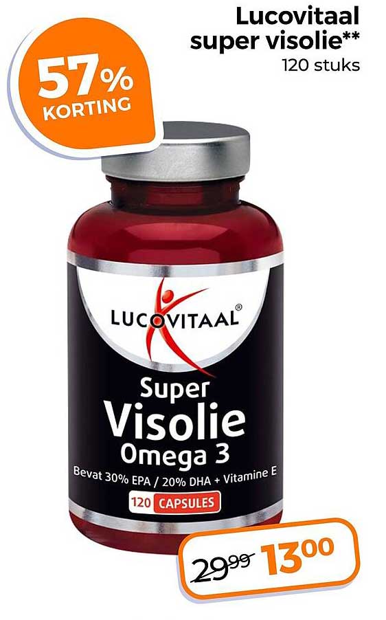 Lucovitaal super visolie** 120 stuks 57% KORTING
