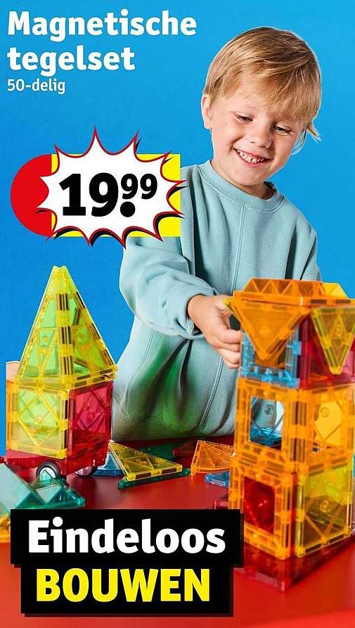 Magnetische tegelset 50-delig