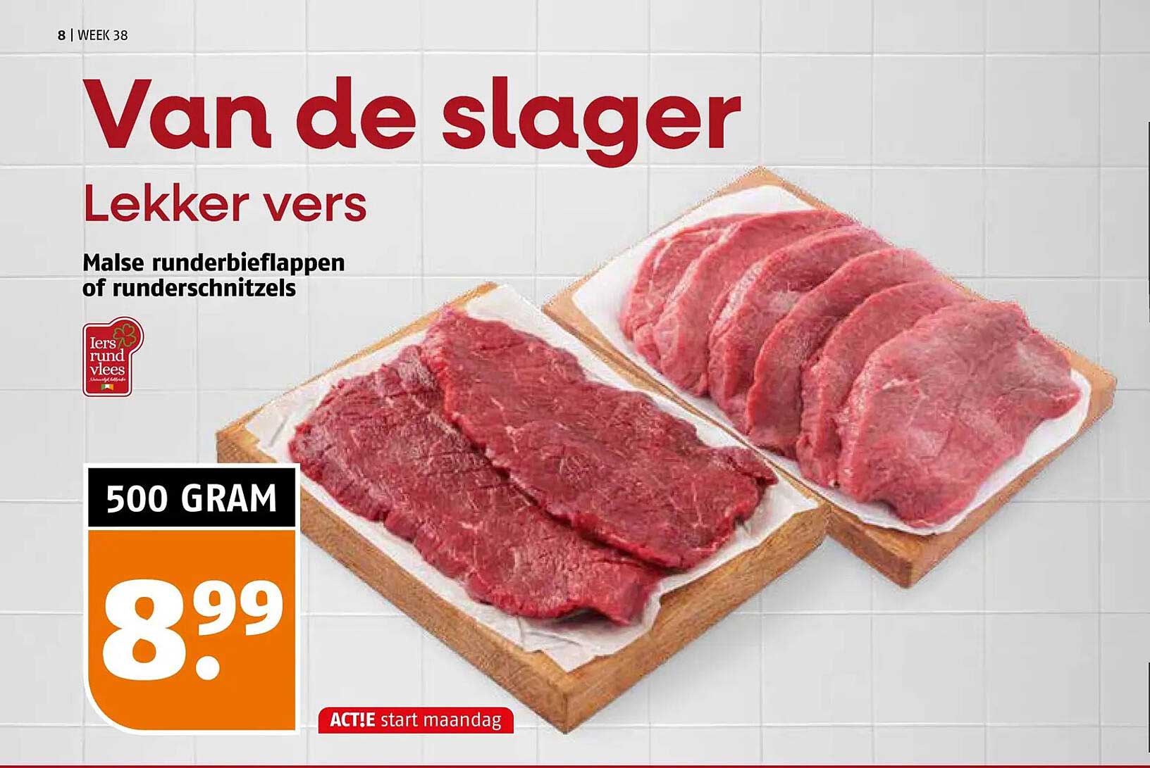 Malse runderbiefappen of runderschnitzels