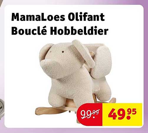 Mamaloes Olifant Bouclé Hobbelier