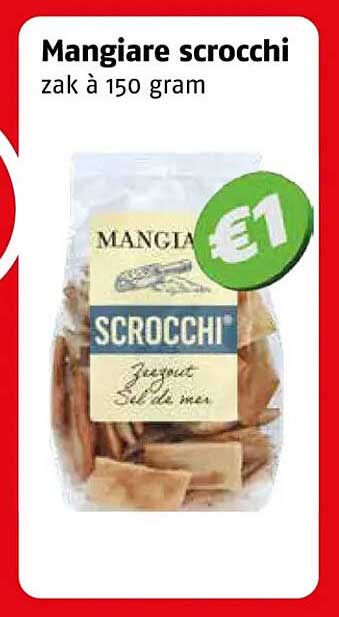 Mangiare scrocchi zak à 150 gram