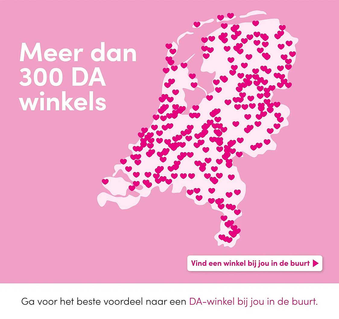 Meer dan 300 DA winkels