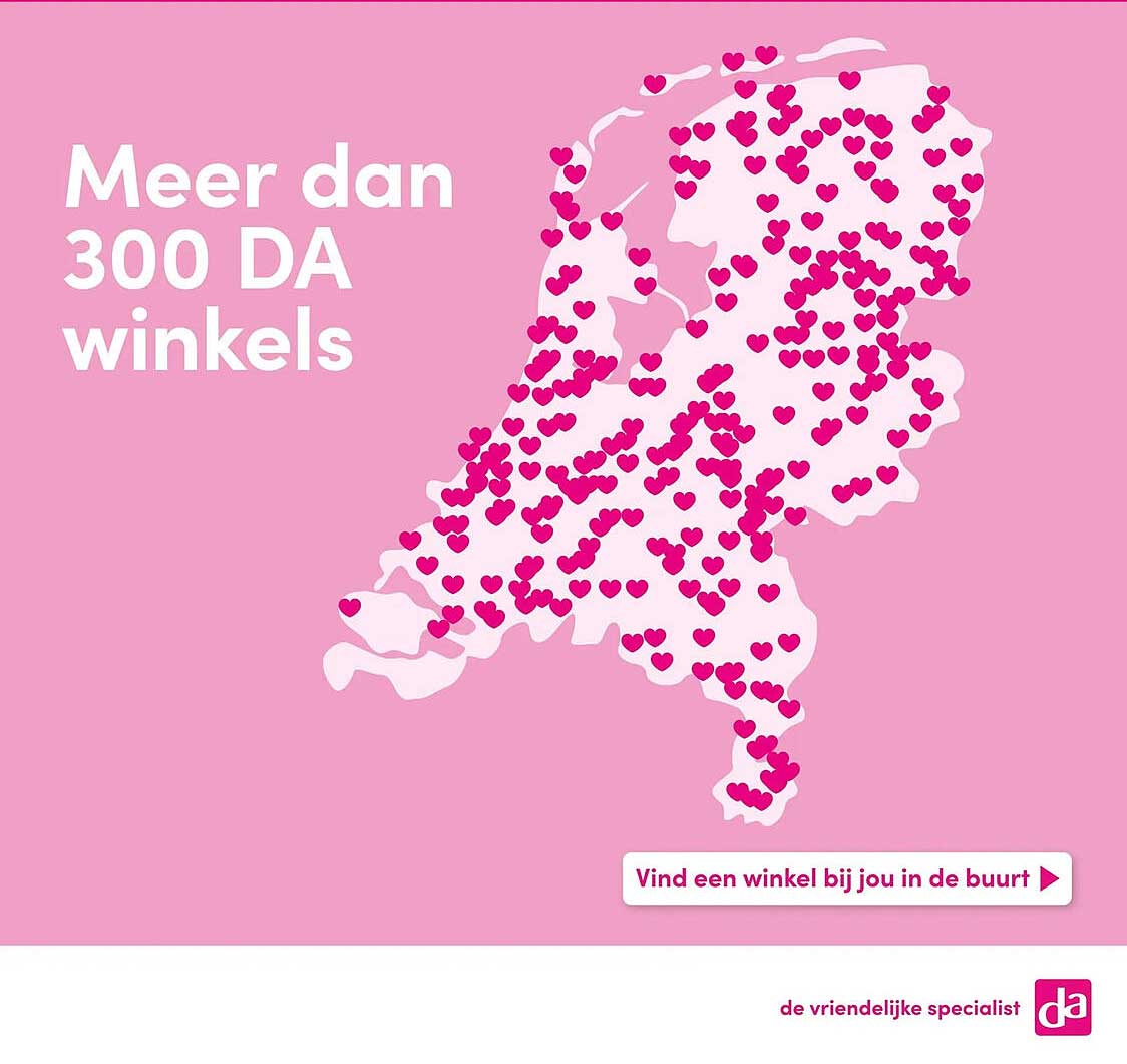 Meer dan 300 DA winkels