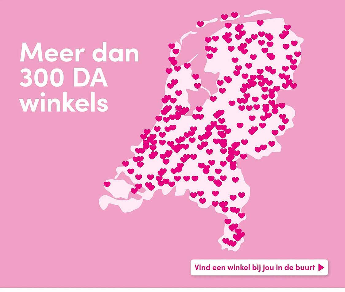 Meer dan 300 DA winkels