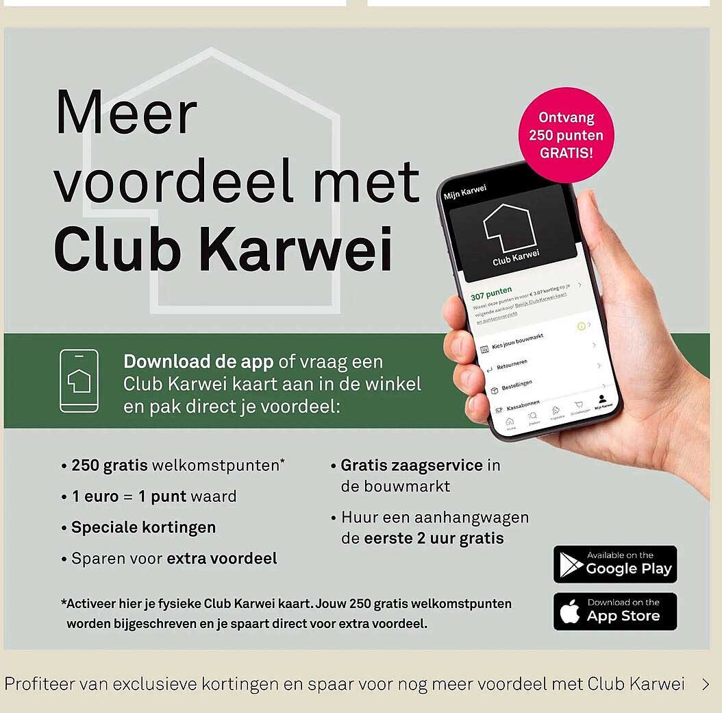 Meer voordeel met Club Karwei