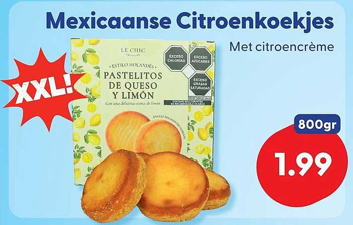 Mexicaanse Citroenkoekjes Met citroencème XXL!
