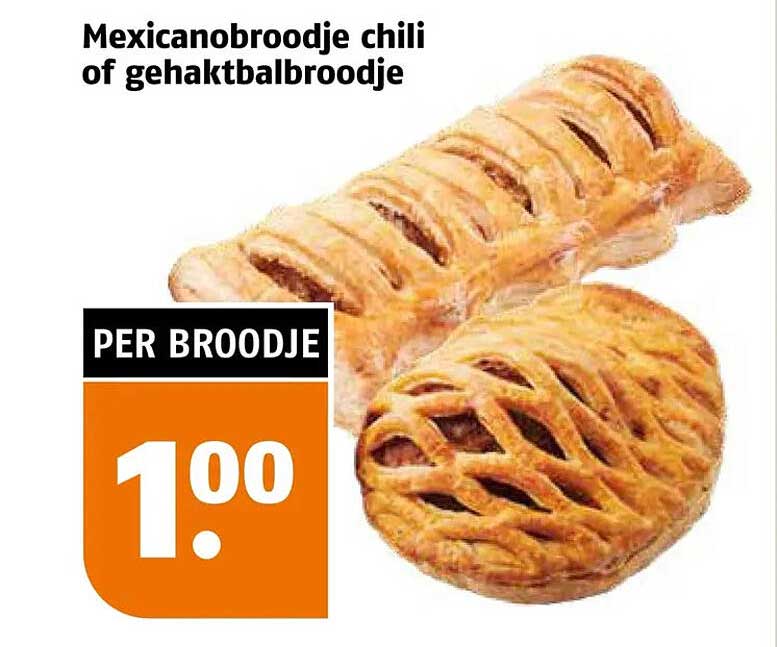 Mexicanobroodje chili of gehaktbalbroodje