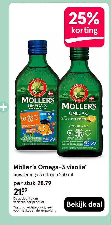 Möller’s Omega-3 visolie*