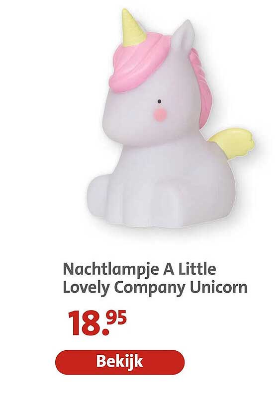 Nachtlampje A Little Lovely Company Unicorn