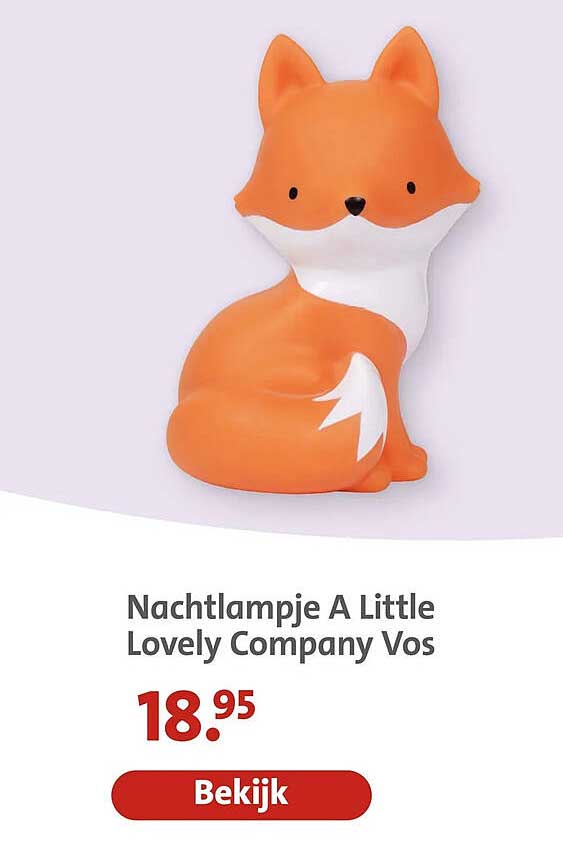 Nachtlampje A Little Lovely Company Vos