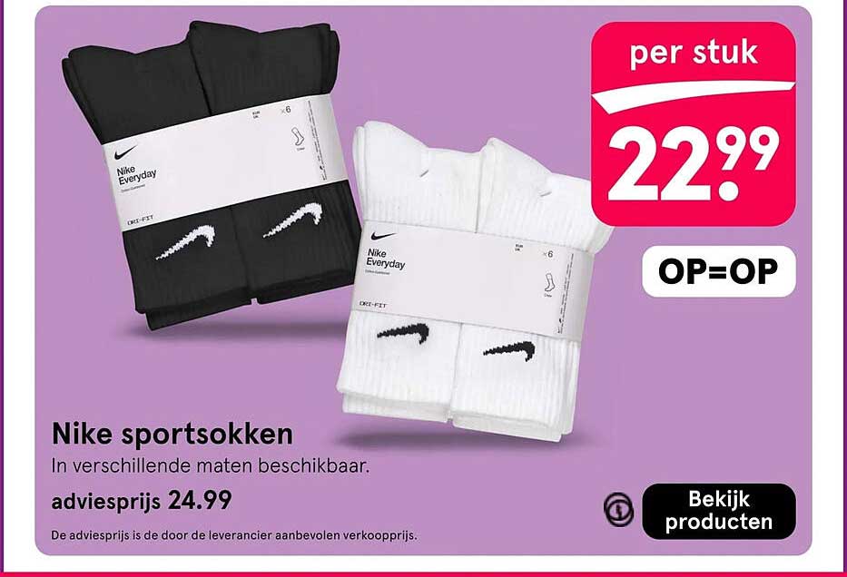 Nike sportsokken OP=OP
