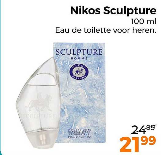 Nikos Sculpture 100 ml Eau de toilette voor heren.