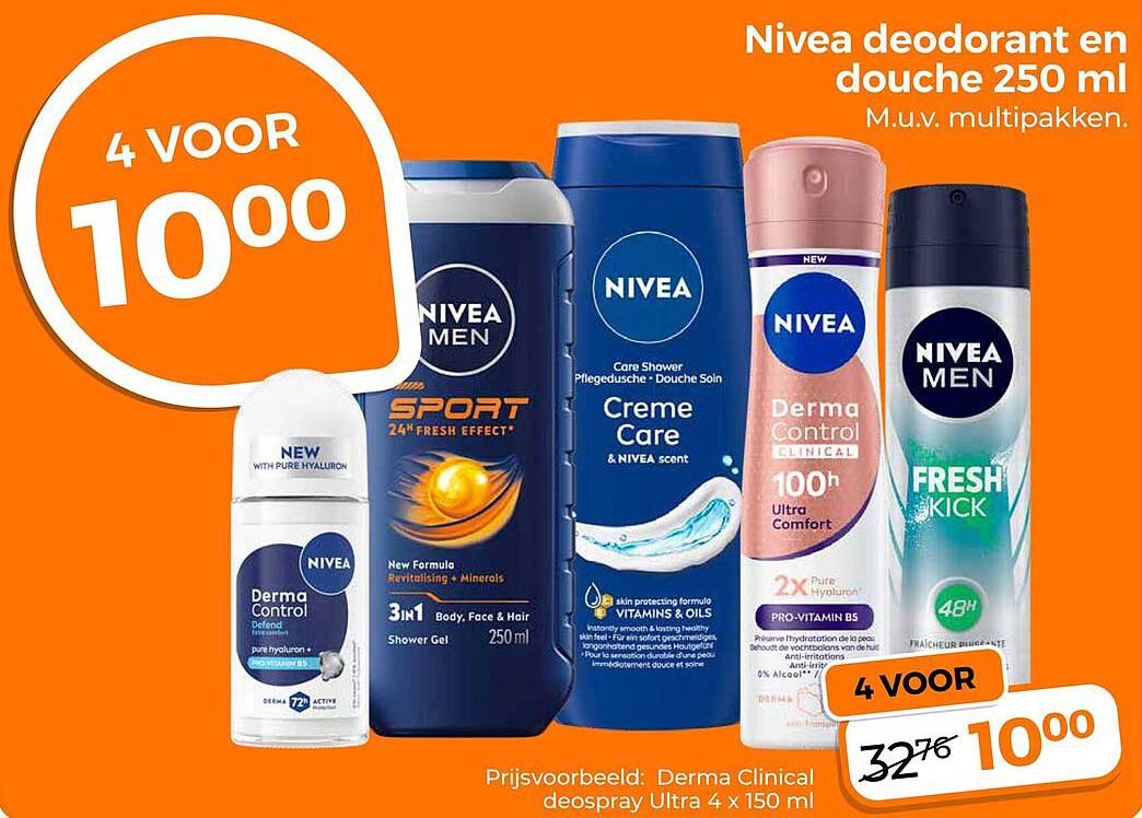 Nivea deodorant en douche 250 ml