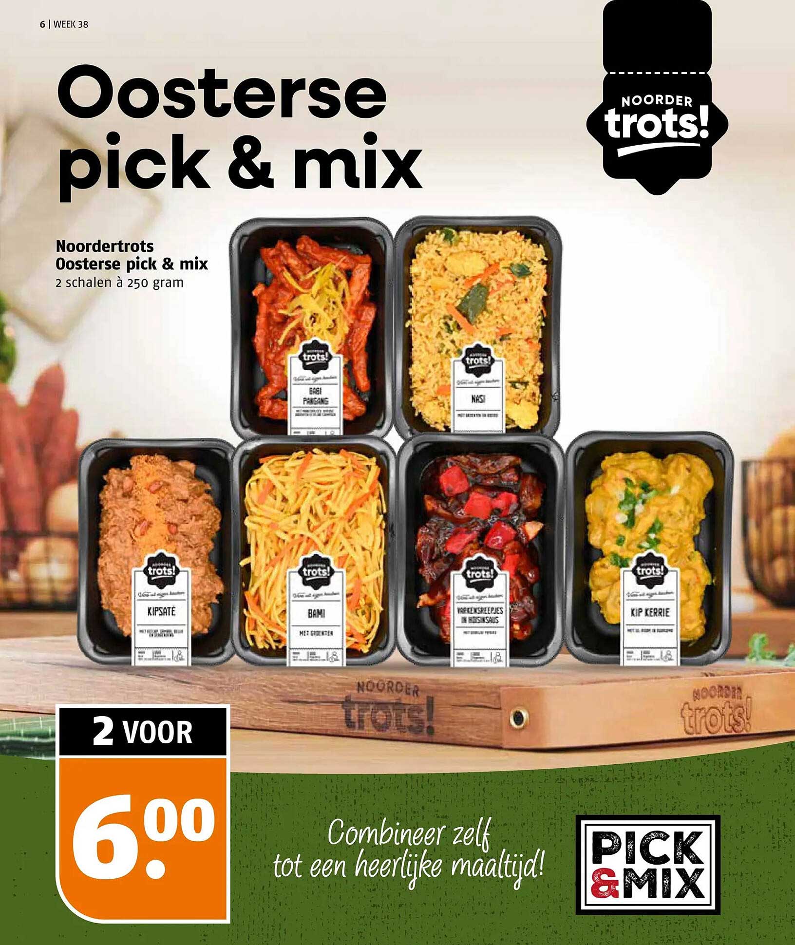 Noordertrots Oosterse pick & mix 2 schalen à 250 gram 2 voor