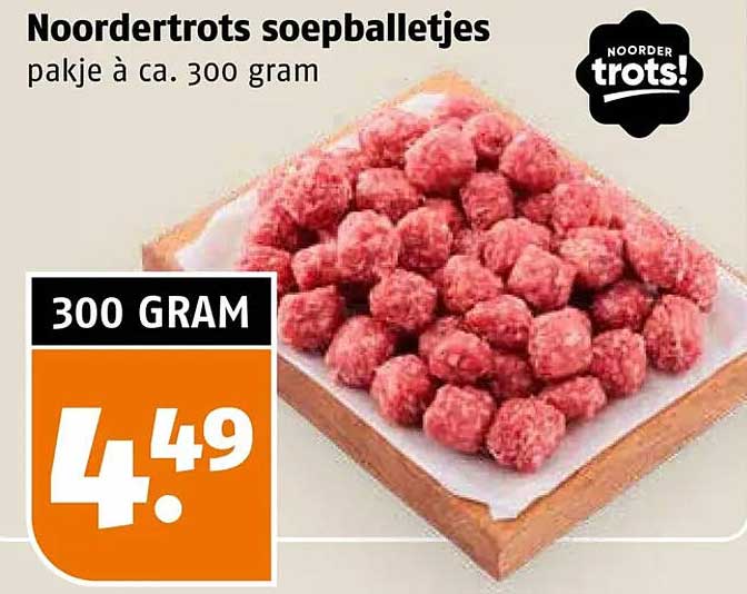 Noordertrots soepballetjes pakje à ca. 300 gram