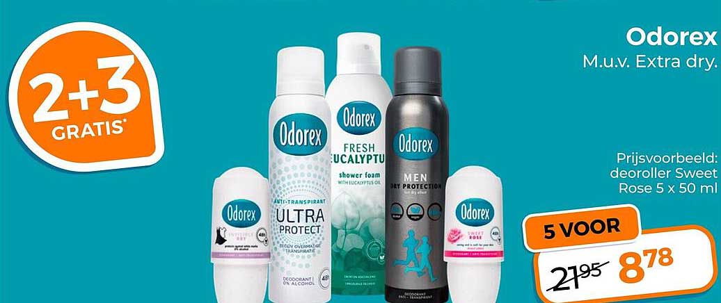 Odorex 2+3 GRATIS
