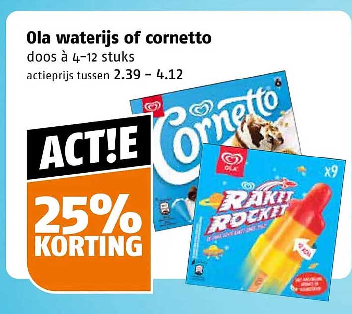 Ola waterijs of cornetto