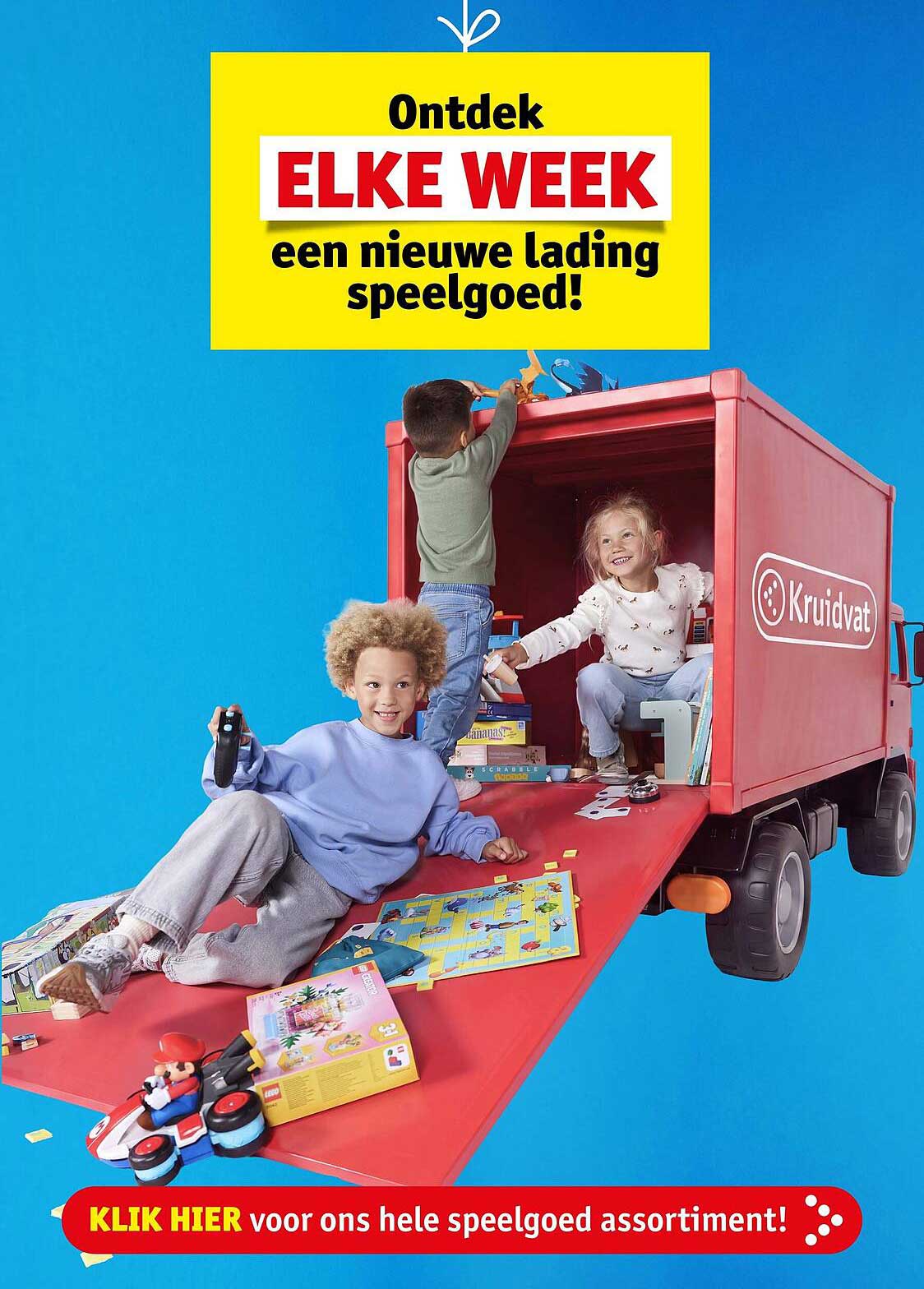 Ontdek ELKE WEEK een nieuwe lading speelgoed!