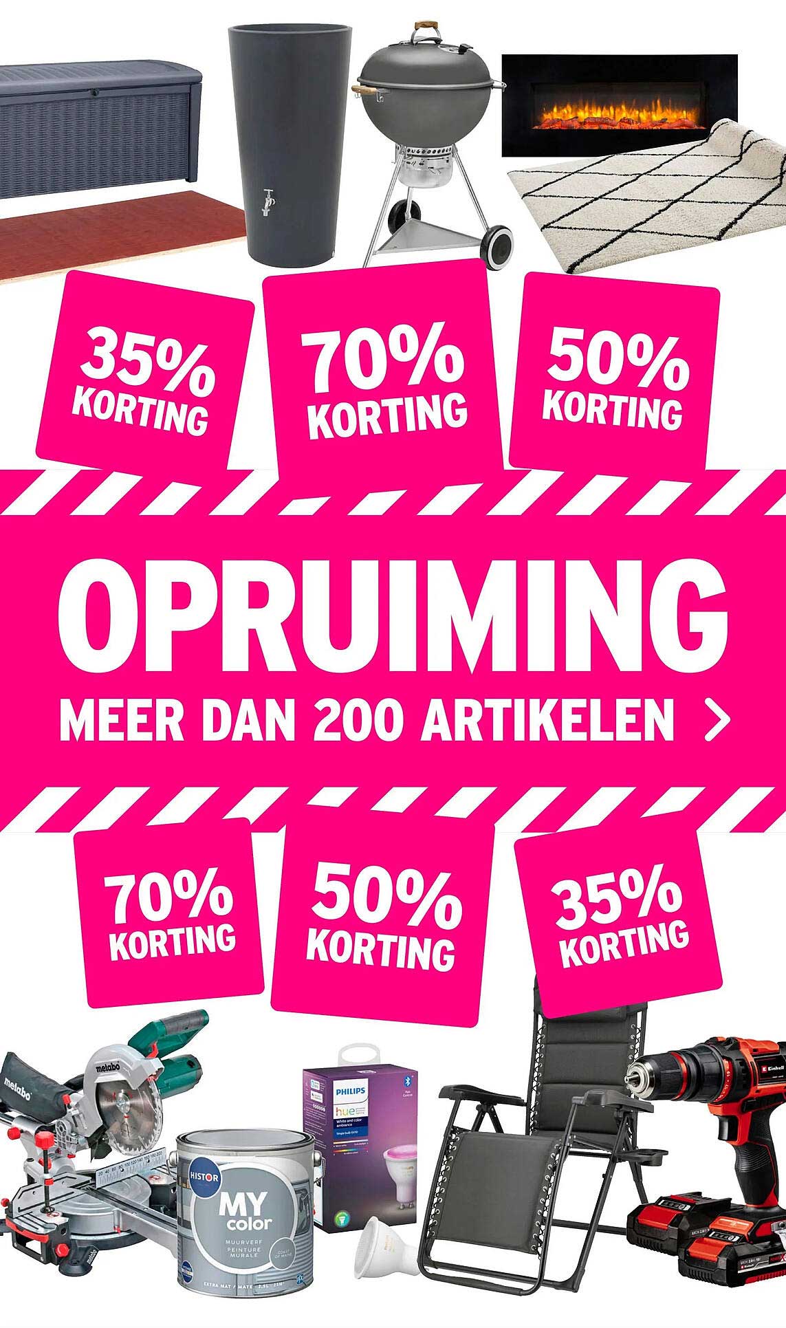 OPRUIMING MEER DAN 200 ARTIKELEN